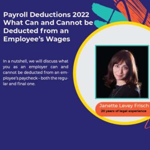 Payroll Deductions 2022