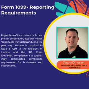 Form 1099- Reporting Requirements