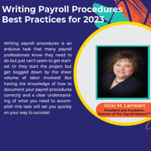 Writing Payroll Procedures: Best Practices for 2023